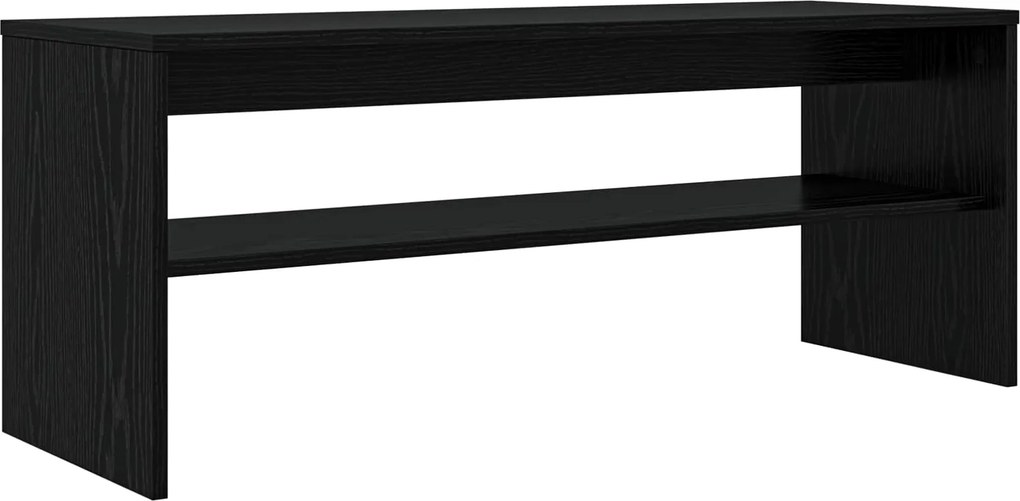 vidaXL TV szekrény Fekete tölgy 100 x 35 x 40 cm Faanyag