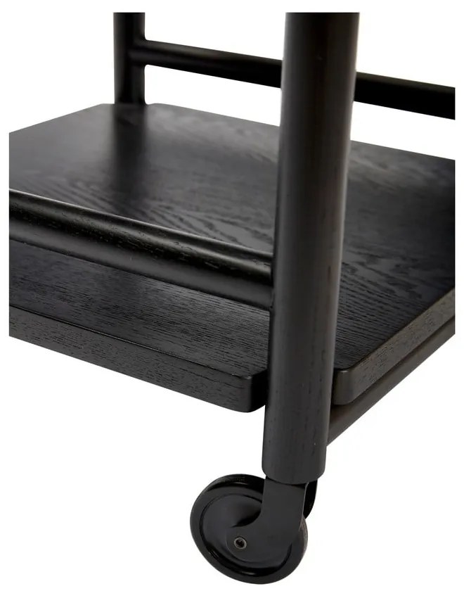 Tölgyfa zsúrkocsi 40x40 cm Norm – Hübsch