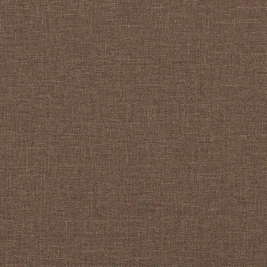 kétszemélyes barna szövetkanapé 140 cm
