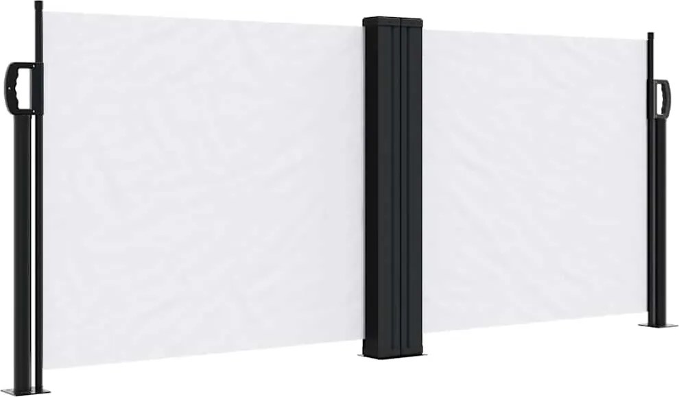 vidaXL fehér behúzható oldalsó napellenző 100 x 600 cm