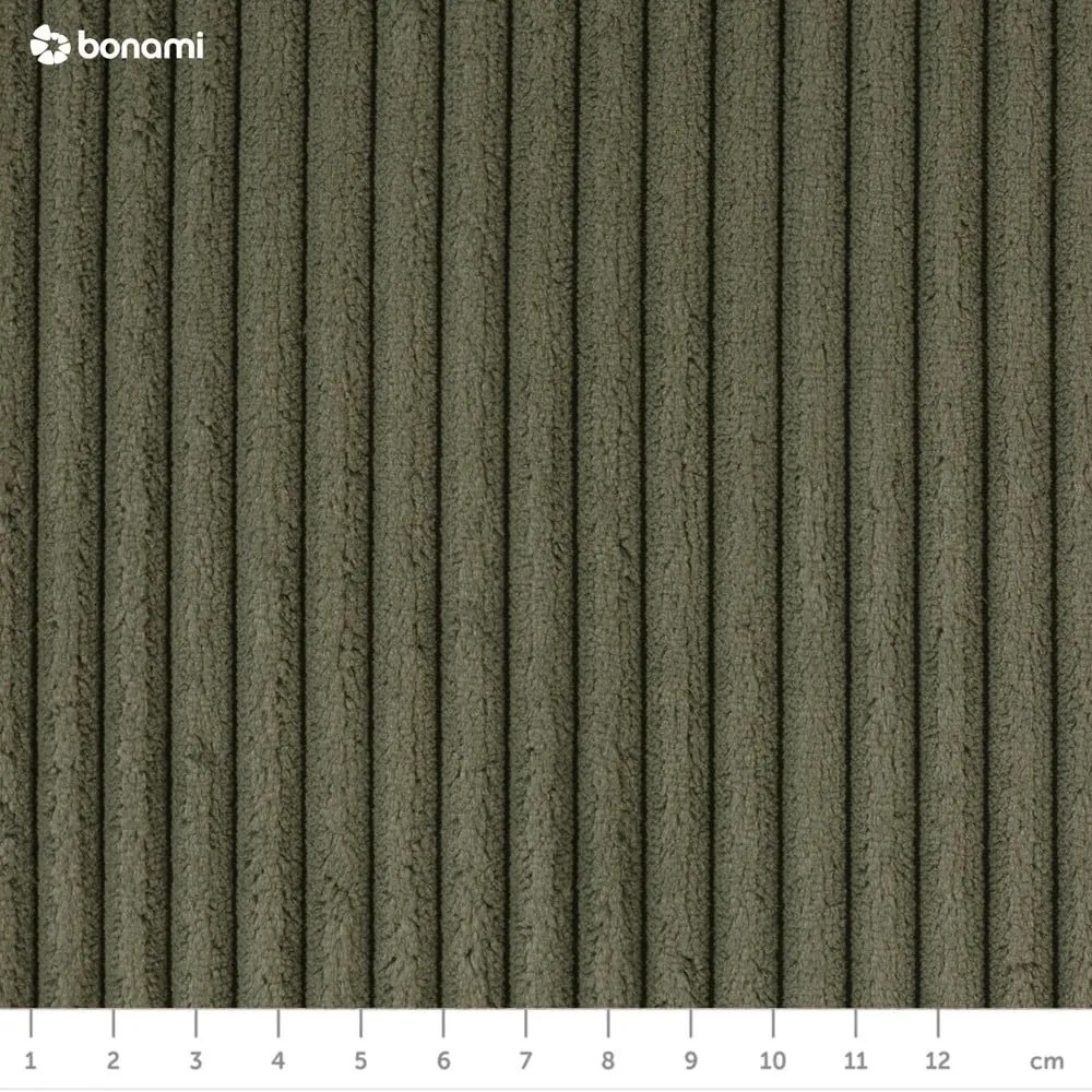 Zöld kordbársony kinyitható kanapé 218 cm Tori – Bonami Selection