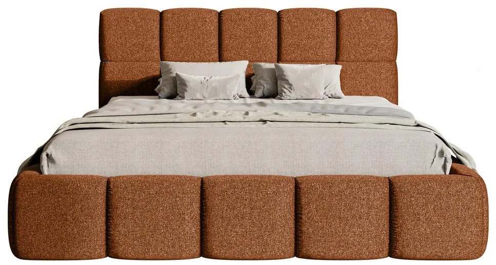 Franciaágy 160 cm Cirsten 160B (ágyráccsal) (réz). 1099511