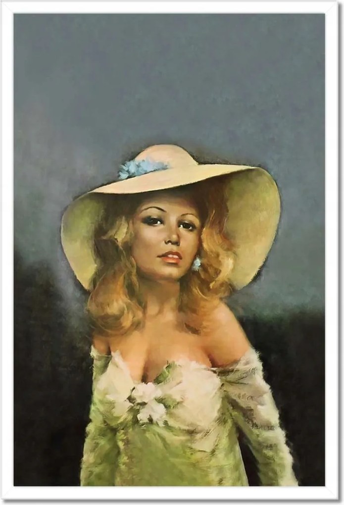 Poszterek keretben 40x60 Brigitte Bardot Kalap