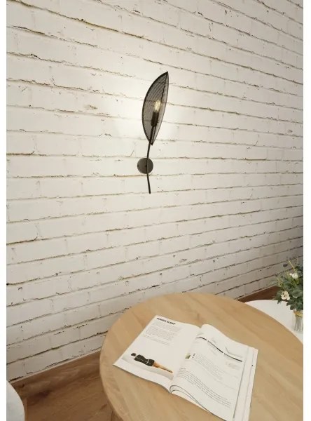 Fali lámpa LOTUS 1xE14/10W/230V fekete/arany