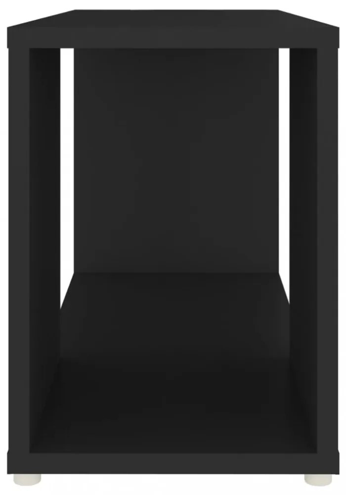 fekete szerelt fa TV-szekrény 60 x 24 x 32 cm