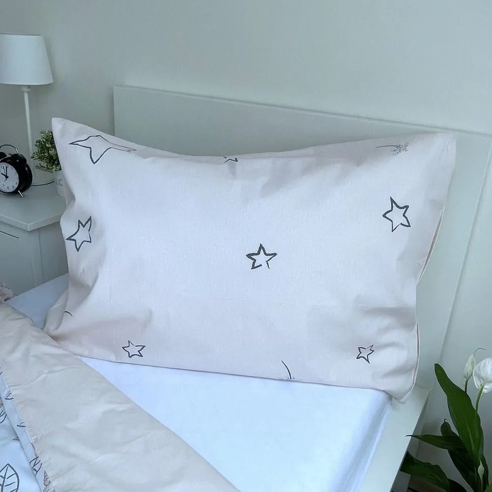 Világossárga egyszemélyes pamut gyerek ágyneműhuzat világító hatással 140x200 cm Lion King "Best friends" – Jerry Fabrics