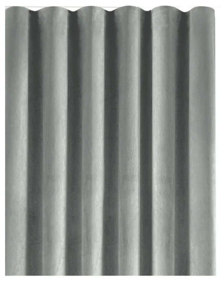 Szürke bársony dimout (részleges sötétítő) függöny 140x300 cm Velto – Filumi