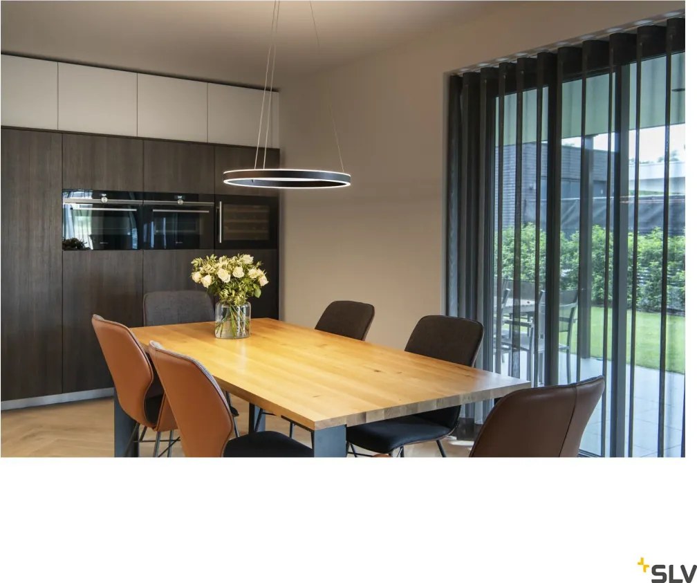 SLV 1004759 ONE Modern Led Függesztett Lámpa Fekete LED IP20