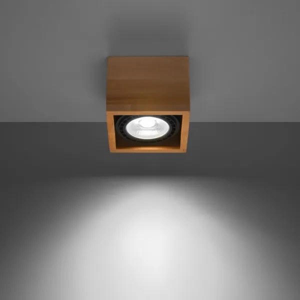 Sollux SL.0915 - Mennyezeti lámpa QUATRO AR111 1xGU10/40W/230V bükkfa