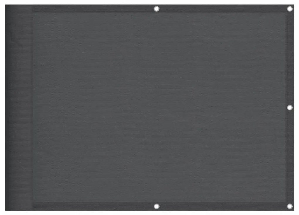 antracitszürke 100% oxford poliészter erkélyparaván 75 x 700 cm