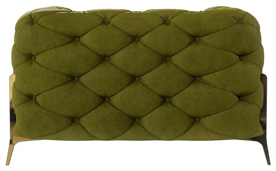 Zöld bársony fotel Chelsea Bis – Ropez