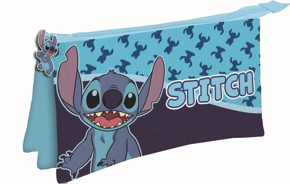 Disney Lilo és Stitch, A csillagkutya Abstract 3 rekeszes tolltartó 22 cm
