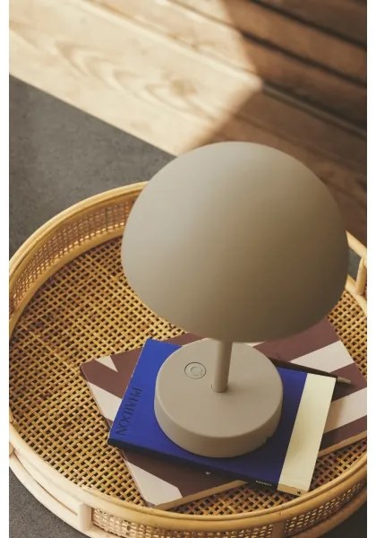 Nordlux - ELLEN LED/2,8W/3,7V IP44 állítható fényű tölthető asztali lámpa, bézs