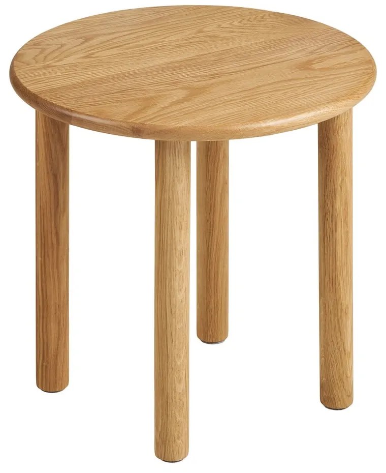 Tölgyfa kerek tárolóasztal ø 40 cm Jena – House Nordic