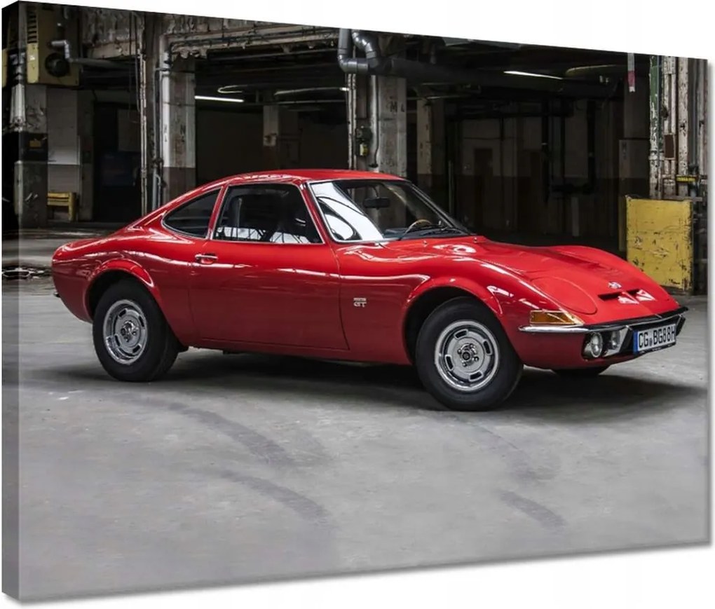 Vászonkép 40x30 Piros klasszikus Opel Gt