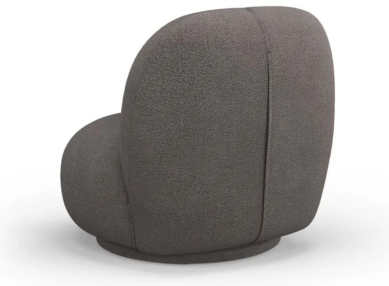 Szürke buklé fotel Chuck – Micadoni Home