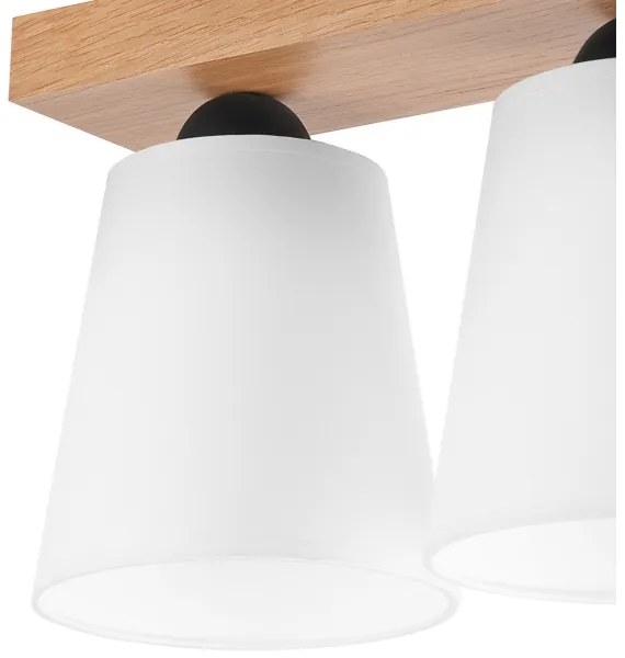 Felületre szerelhető csillár LULA 2xE27/60W/230V tölgy