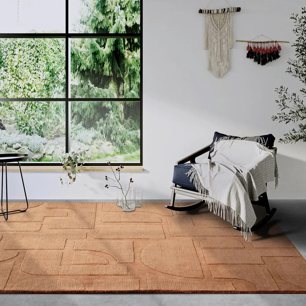 Barna kézi szövésű gyapjú szőnyeg 160x230 cm Alexis – Villeroy&amp;Boch
