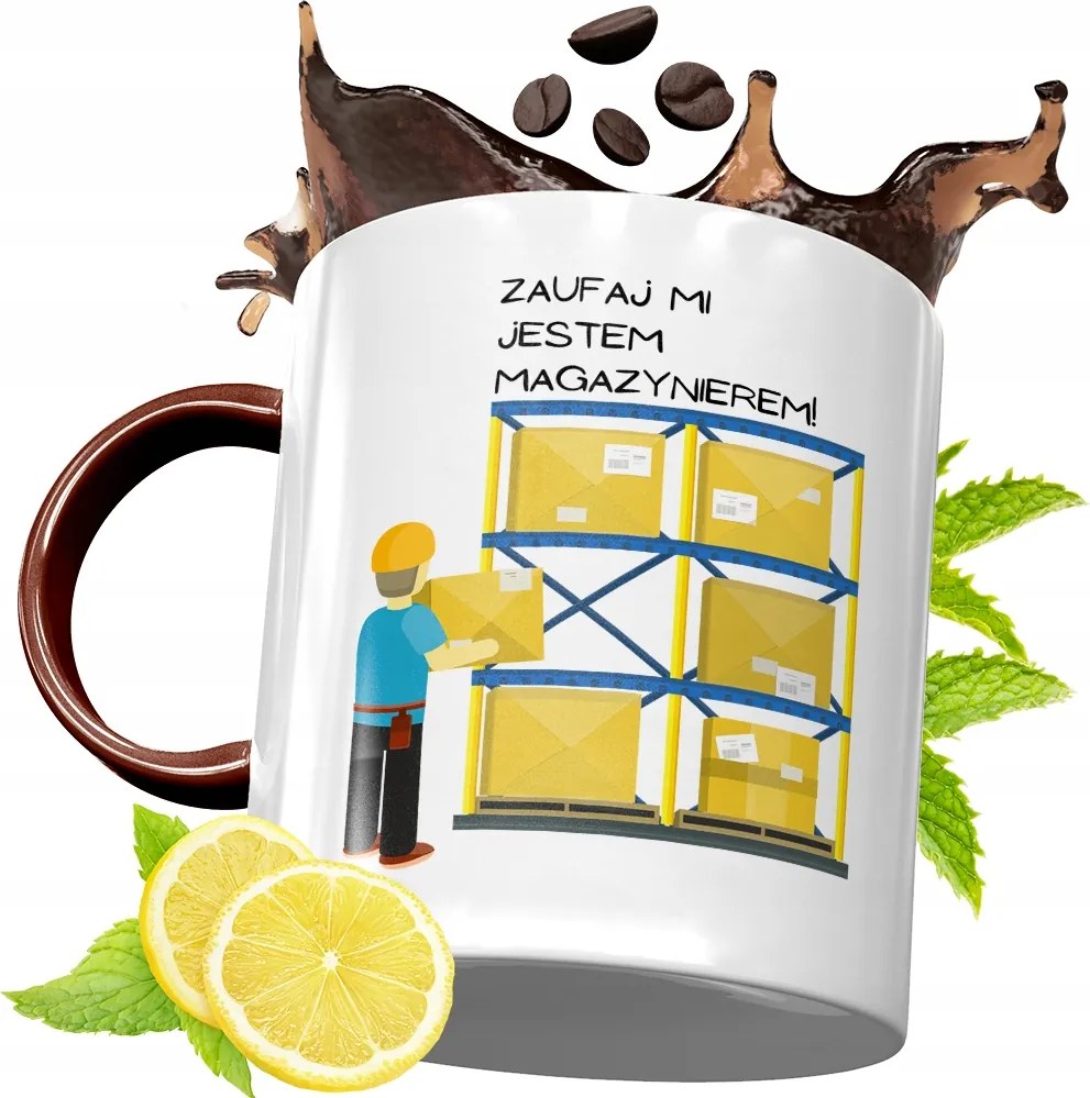 Bordó Bögre Raktárosnak Születésnapra Ajándék fényképes nyomattal