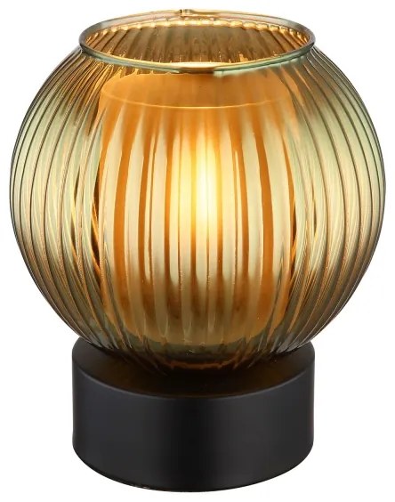 Globo 15638TG - Asztali lámpa ZUMBA 1xE27/25W/230V átm. 15 cm zöld