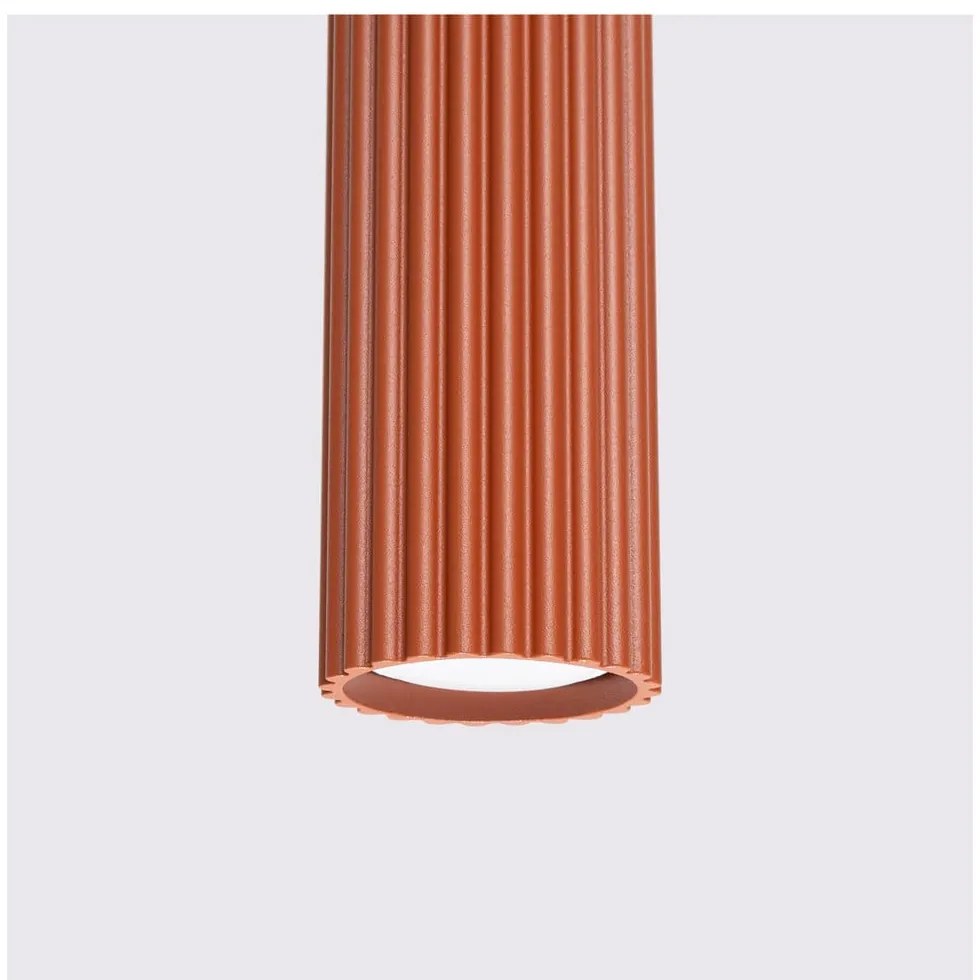 Téglavörös függőlámpa Gleam – Sollux