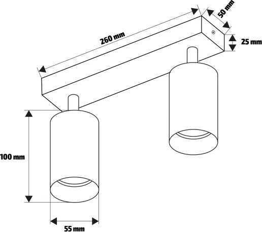 Brilagi - LED RGBW fényerőszabályozható spotlámpa SELE MODERN 2xGU10/4,8W/230V fehér