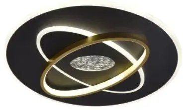 LED Dimmelhető mennyezeti lámpa LED/80W/230V fekete + távirányítás