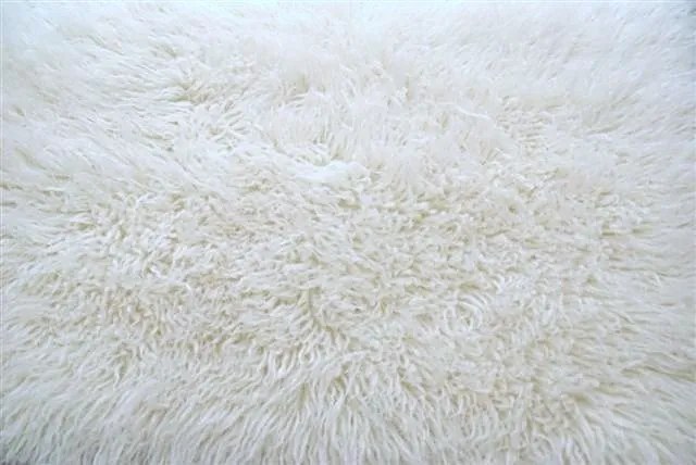 Gyapjú Flokati szőnyeg/takaró 200x210 cm