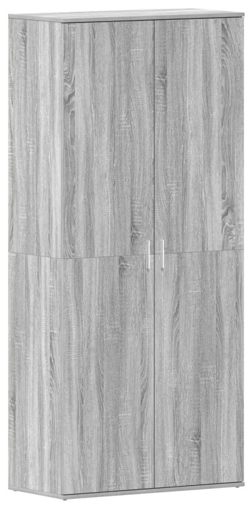 vidaXL Cipőszekrény polcokkal Szürke Sonoma 80 x 39 x 178 cm Faanyag
