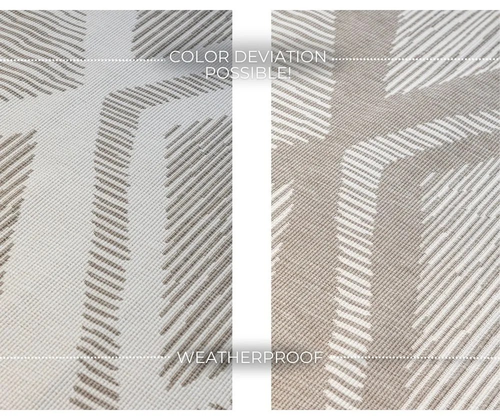 Barna-krémszínű kültéri szőnyeg 120x170 cm Gemini – Elle Decoration