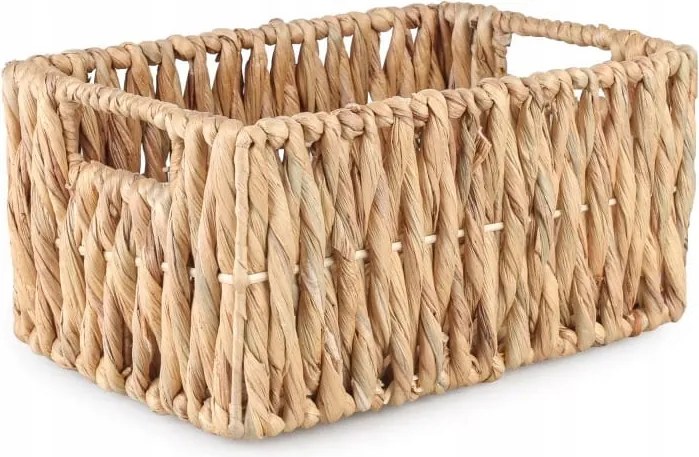 Téglalap Alakú Boho Vízi Jácint Kosár 33x22x15 cm