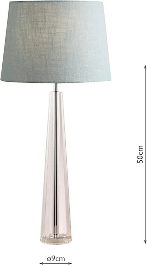 LAURA ASHLEY 3485109-Q BLAKE Kristály Asztali lámpa Csiszolt króm B22 IP20