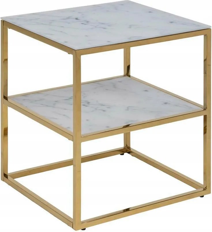 Alisma éjjeliszekrény Fehér Arany