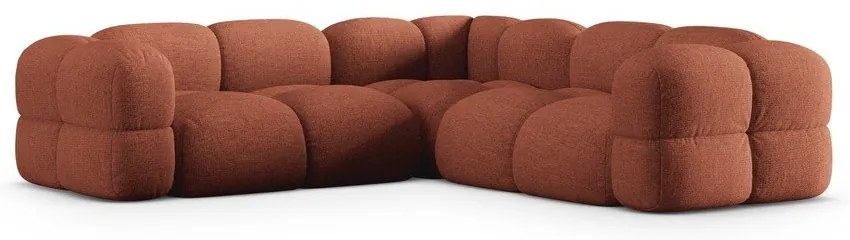 Téglavörös sarokkanapé Loretto – Cosmopolitan Design