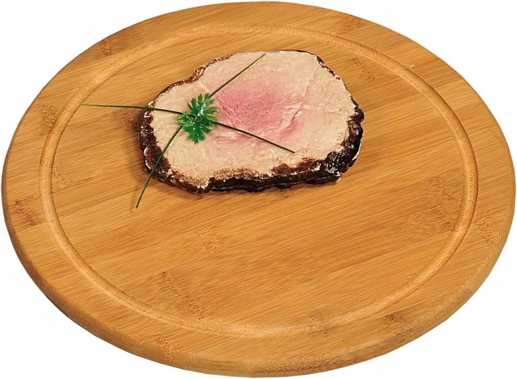 Kerek bükkfa vágódeszka, átmérője 25 cm