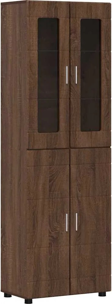 vidaXL Magasfiú polcokkal FLORIN Barna Tölgy 60 x 35 x 182 cm Faanyag