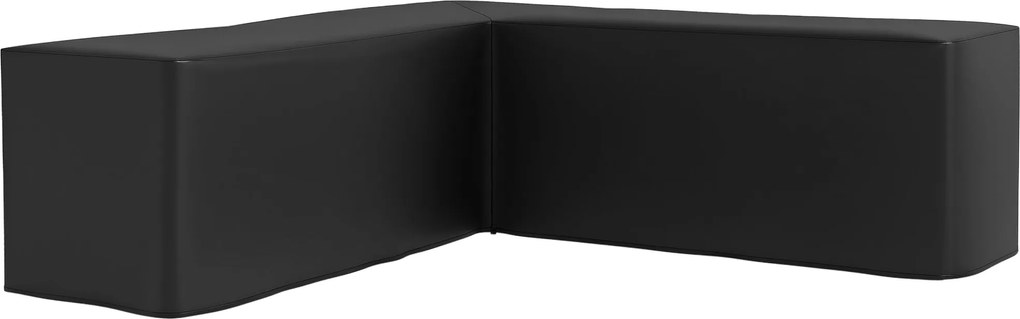 Outsunny Vízálló Védő Huzat Sarok Kerti Kanapéhoz 420D Oxford Anyagból, Kültéri Vízálló UV-ellenálló Huzat 250 x 250 x 79 cm, Fekete | Aosom