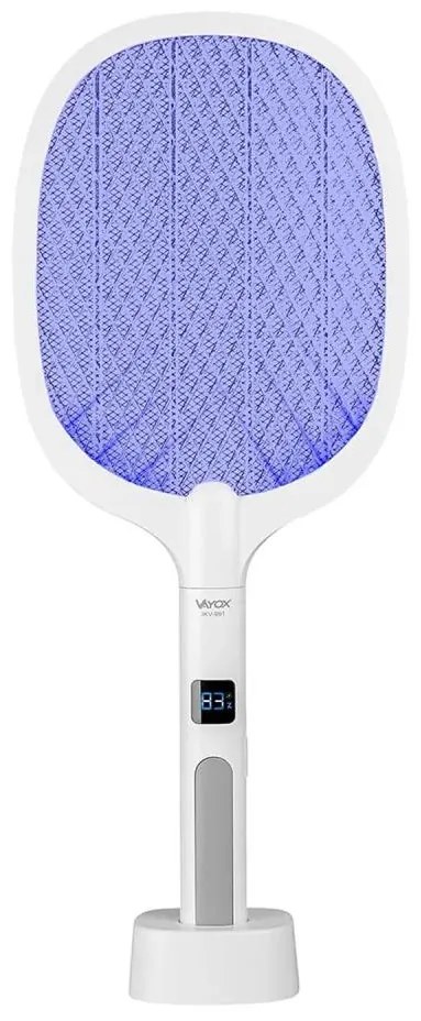 Vayox LED elektromos rovarcsapda 2 az 1-ben LCD-vel, 1200 mAh/5V, fehér BX0034