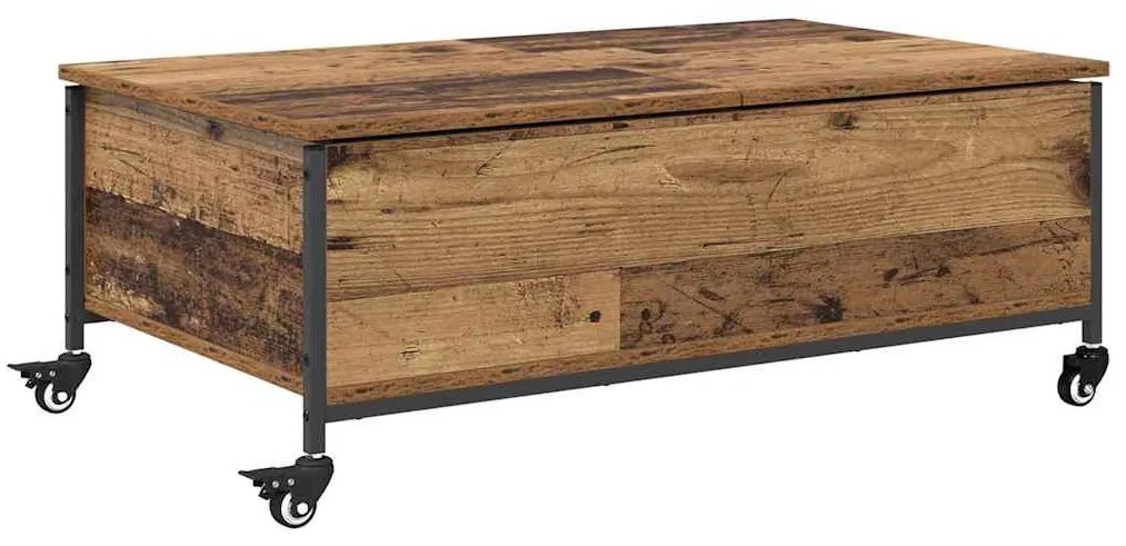 vidaXL Dohányzóasztal Öreg fa 91 x 55 x 32 cm Faanyag