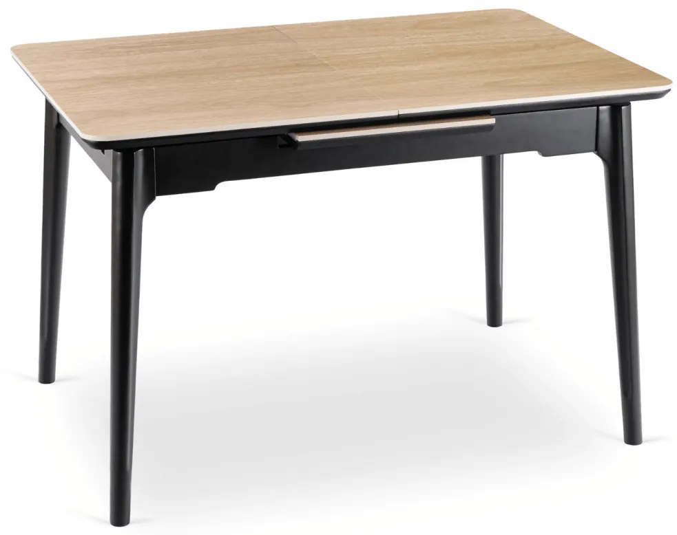 Stół SAMER Rozkładany Ceramiczny 138-178 cm Dąb/Czarny