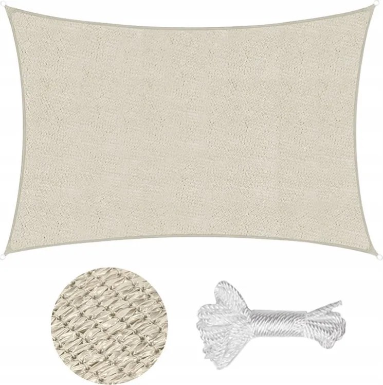 Kerti Napvitorla 200 x 300 CM Sekey Hdpe Cappucino