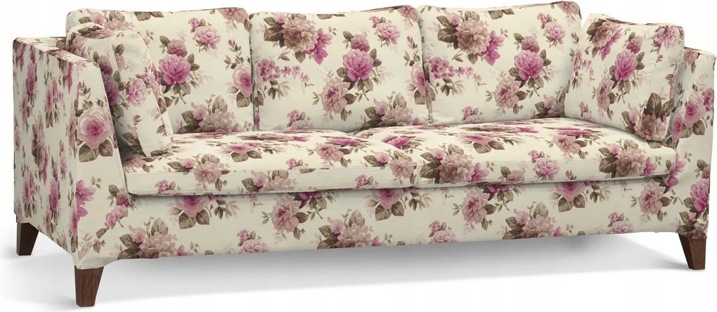 Dekoria Stockholm 3 személyes kanapé huzat Ikea rózsaszín