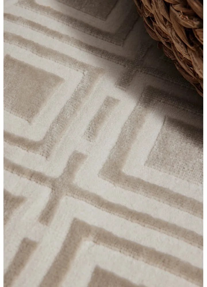 Krémszínű futószőnyeg 80x240 cm Perles Howlite – Elle Decoration