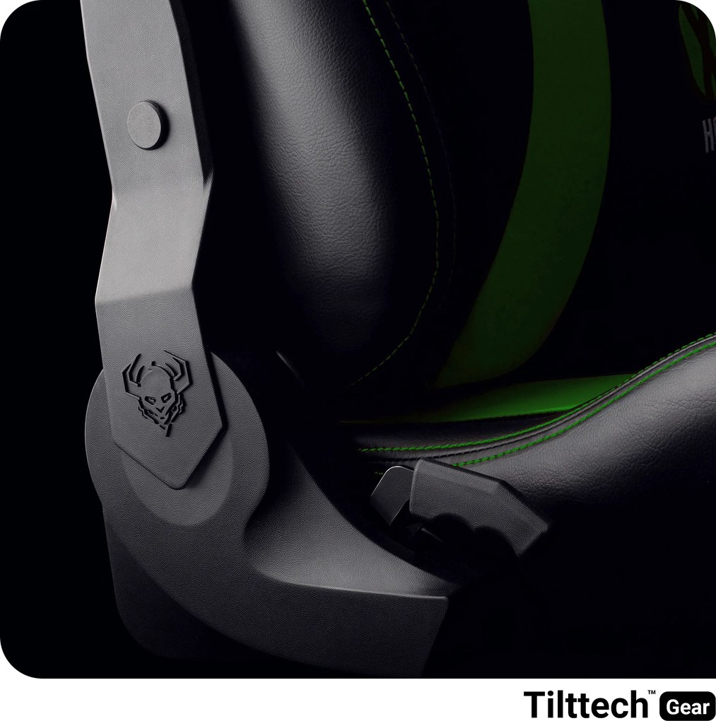 Gamer szék műbőr Normal Size, fekete-zöld: Diablo X-Horn 2.0