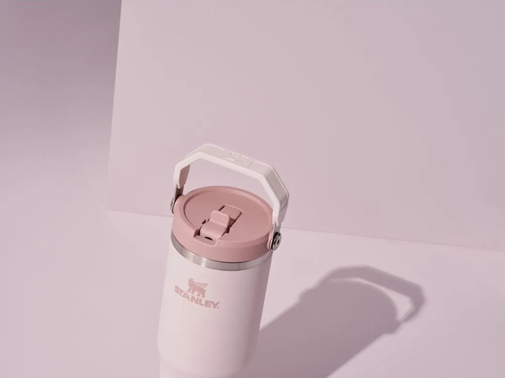 Világos rózsaszín rozsdamentes acél termosz 410 ml IceFlow™ Flip Straw 2.0 Tumbler Rose Quartz – Stanley