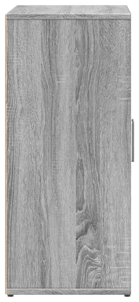 2 db szürke sonoma színű szerelt fa tálalószekrény 60x31x70 cm