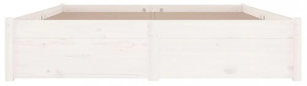 fehér ágykeret fiókokkal 150 x 200 cm (King Size)