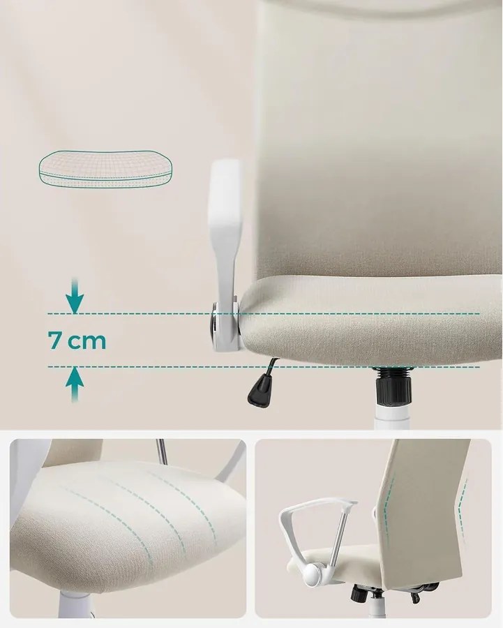 irodai szék, ergonomikus szék cappuccino bézs színben