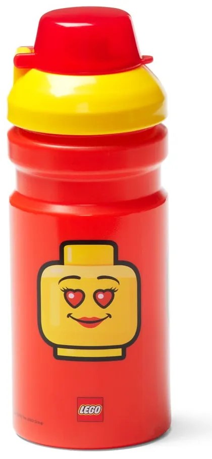 Iconic piros kulacs sárga kupakkal, 390 ml - LEGO®