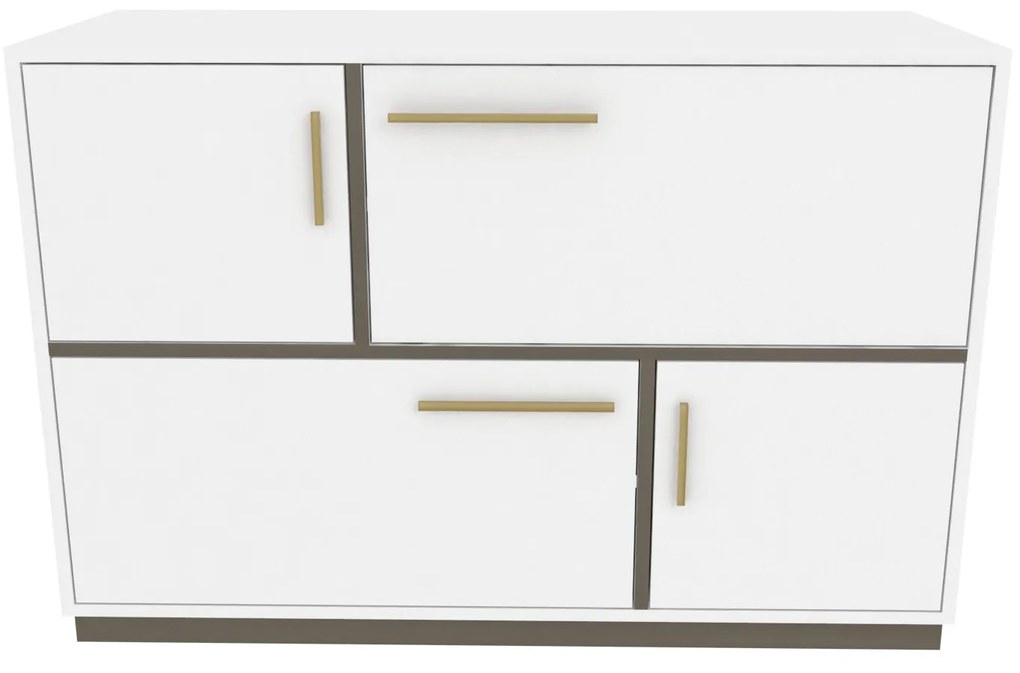 Konzolasztal Mares - White, Grey